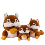 Cute Squirrel Family Plush Toy Set 🐿️ 3PCS Soft Stuffed Animal Dolls | Bulk Wholesale for Gift & Toy Shops