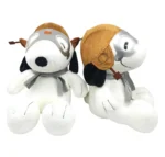 Cute Snoopy Pilot Plush Toy Set ✈️ 2PCS Soft Stuffed Dog Dolls | Bulk Wholesale for Gift & Toy Shops