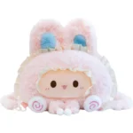 Wholesale Cute rabbit Plush Crossbody Bag, Fluffy rabbit Purse with Lace Trim for Girls Gifts & Bulk Orders