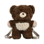Wholesale Cute 3D Bear Plush Backpack, Soft Stuffed Bear Shoulder Bag for Kids Gifts & Bulk Orders
