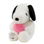 Cute Snoopy Plush Toy 🐶 Soft Stuffed Dog with Pink Heart | Bulk Wholesale for Gift & Toy Shops