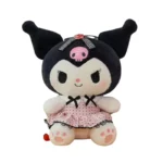 Wholesale Kuromi Plush Toy, Cute Stuffed Kuromi in Polka Dot Lace Dress, Kawaii Sanrio Style Plush for Collectibles & Bulk Orders