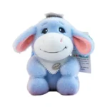 Cute Fluffy Donkey Plush Toy, Soft Stuffed Donkey with Bandana, Kawaii Animal Plush Doll for Kids & Gifts