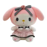 Wholesale My Melody Style Bunny Plush Toy, Cute Stuffed Rabbit in Pink Polka Dot Dress, Kawaii Anime Plush for Gifts & Bulk Orders
