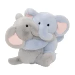 Wholesale Hugging Elephants Plush Toy, Cute Stuffed Elephant Pair, Soft Plush Elephant Doll for Couple Gifts & Home Decor