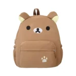 Adorable Rilakkuma Style Bear Backpack, Soft Durable Kids School Bag with 3D Ears, Perfect for Gifts & Retail - 图片 2