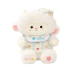 Cute White Sheep Plush Toy, Soft Stuffed Lamb with Bib, Kawaii Sheep Plush Doll for Kids Gifts & Home Decor - 图片 2