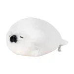 Cute Fluffy Round Seal Plush, Soft Stuffed Sleepy Sea Animal, Kawaii Plush Toy for Home Decor & Collectibles