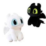 Cute Toothless & Light Fury Plush Toy Set 🐉 2PCS How to Train Your Dragon Stuffed Dragons | Bulk Wholesale for Gift & Toy Shops