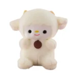 Cute White Lamb Plush Toy 🐑 Soft Fluffy Stuffed Sheep with Bell Detail | Bulk Wholesale for Gift & Toy Shops