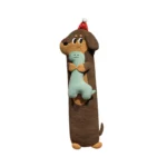 Long Plush Dog Hug Pillow Soft Stuffed Animal Body Pillow Custom OEM Plush Toy for Kids & Gift Market