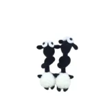 Cute Shaun the Sheep Style Plush Toy Set 🐑 2PCS Black & White Stuffed Sheep Dolls | Bulk Wholesale for Gift & Toy Shops