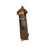 Long Plush Dog Hug Pillow Soft Stuffed Animal Body Pillow Custom OEM Plush Toy for Kids & Gift Market