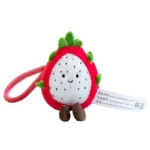 Cute Dragon Fruit Plush Keychain 🍉 Soft Fruit Shaped Stuffed Bag Charm | Bulk Wholesale for Gift & Accessory Shops