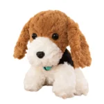 Cute Cavapoo Plush Toy 🐶 Soft Fluffy Stuffed Puppy with Green Collar | Bulk Wholesale for Gift & Toy Shops