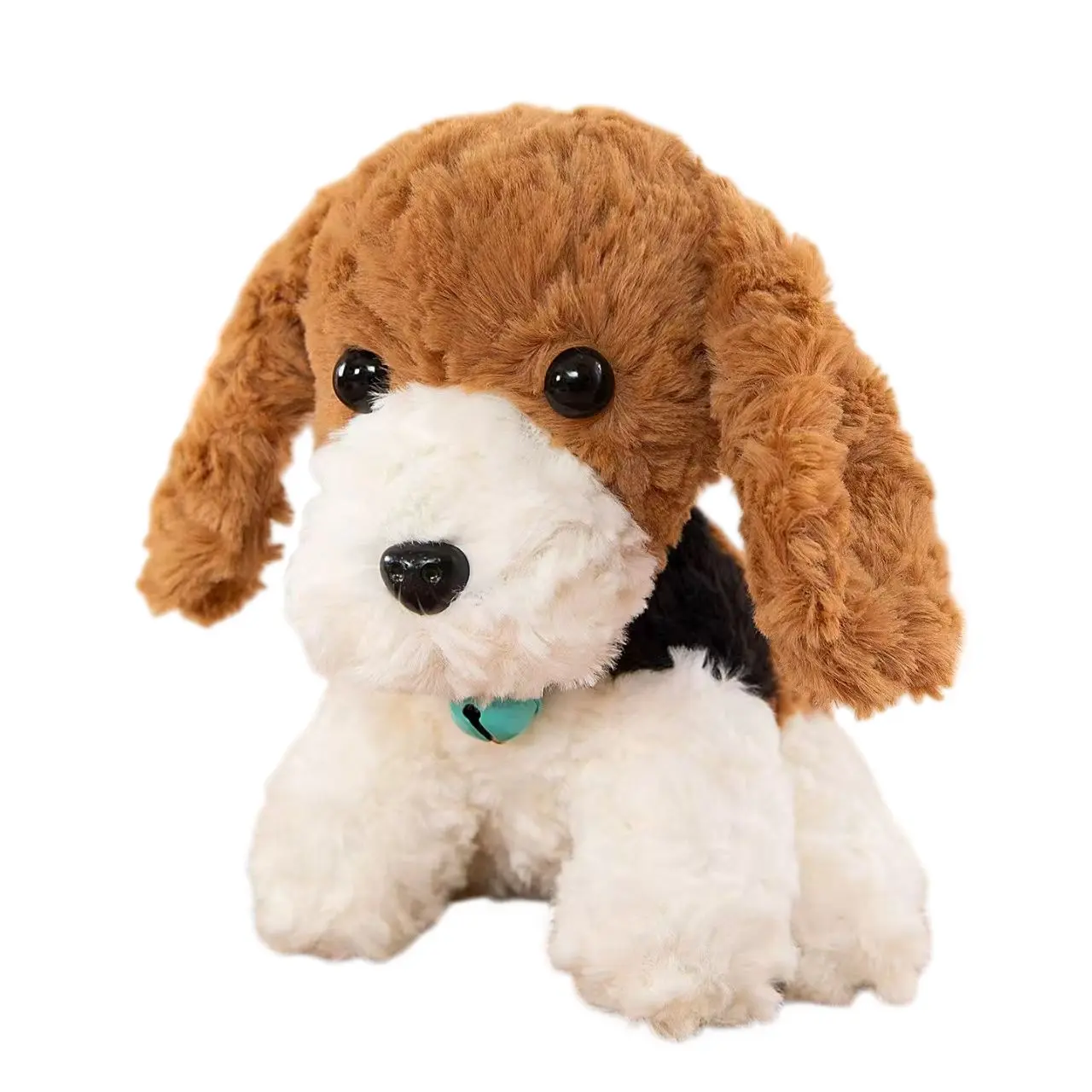 8d328da6db190a8bf9ed0616df315ba0 Cute Cavapoo Plush Toy 🐶 Soft Fluffy Stuffed Puppy with Green Collar | Bulk Wholesale for Gift & Toy Shops - 图片 1