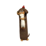 Long Plush Dog Hug Pillow Soft Stuffed Animal Body Pillow Custom OEM Plush Toy for Kids & Gift Market