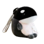 Cool Black Shark Plush Keychain 🖤 Stylish Stuffed Bag Charm | Bulk Wholesale for All Ages
