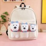 Cute West Highland Terrier Family Plush Toy Set 🐶 3PCS Soft Stuffed Westie Dog Dolls | Bulk Wholesale for Gift & Toy Shops - 图片 4