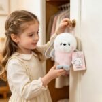 Cute Pink & White Seal Plush Keychain 🦭 Soft Stuffed Sea Animal Bag Charm | Bulk Wholesale for Gift & Accessory Shops - 图片 3