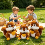 Cute Squirrel Family Plush Toy Set 🐿️ 3PCS Soft Stuffed Animal Dolls | Bulk Wholesale for Gift & Toy Shops - 图片 5