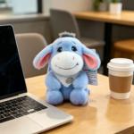 Cute Blue Donkey Plush Toy 🐴 Soft Stuffed Animal Doll with Bell | Bulk Wholesale for Gift & Toy Shops - 图片 4